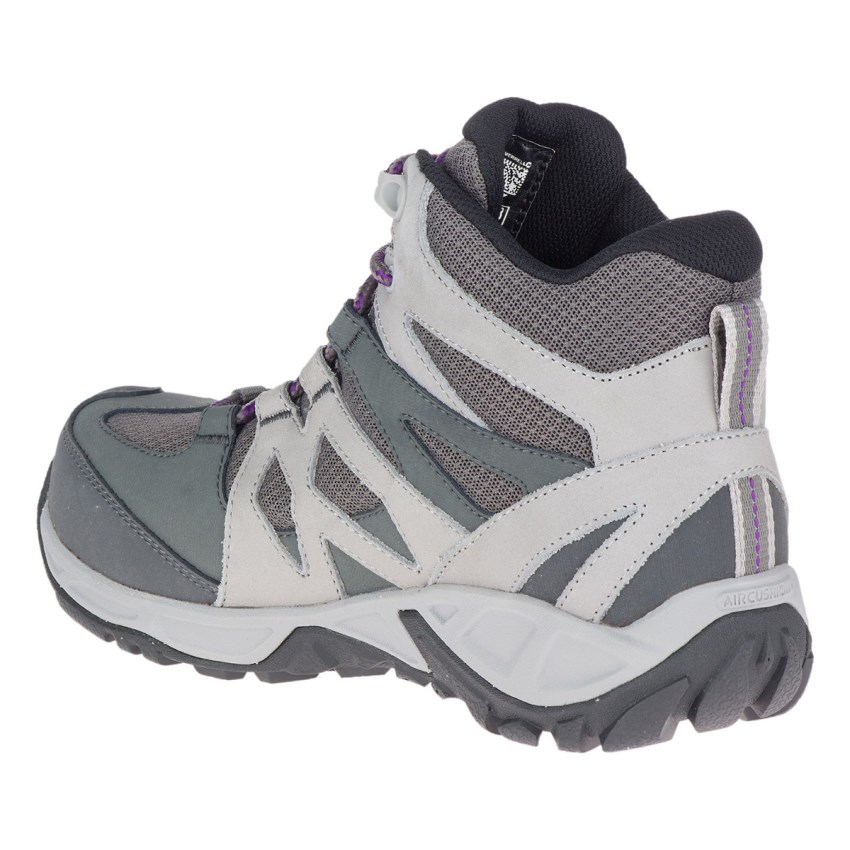 Bottes de Securite Merrell Siren Mid Waterproof Alloy Toe Grise/Blanche Femme | K.R.HTGT